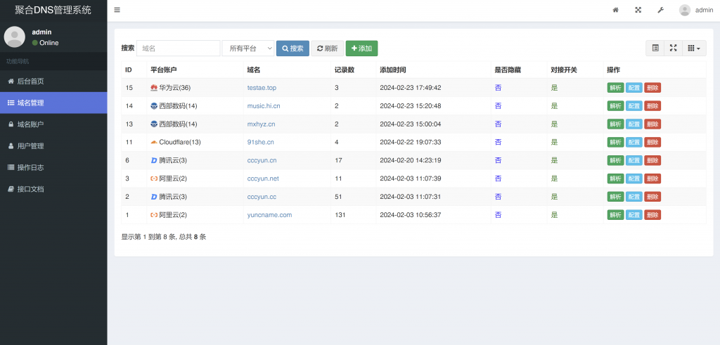 图片[2] - 彩虹聚合DNS管理系统，多平台网站域名管理系统，全新发布！ - 狐狸资源网