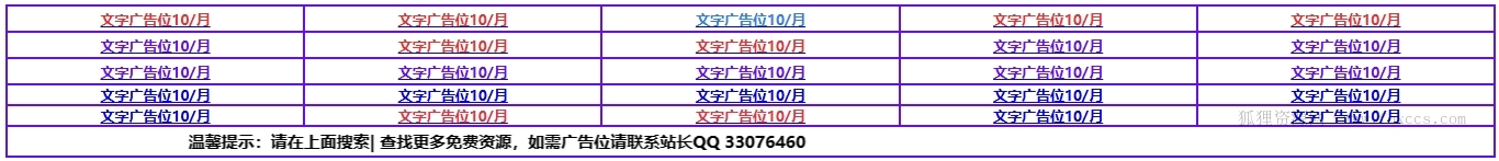 优雅而又不有失风范的文字广告位代码适用于所有WordPress区块主题 - 狐狸资源网